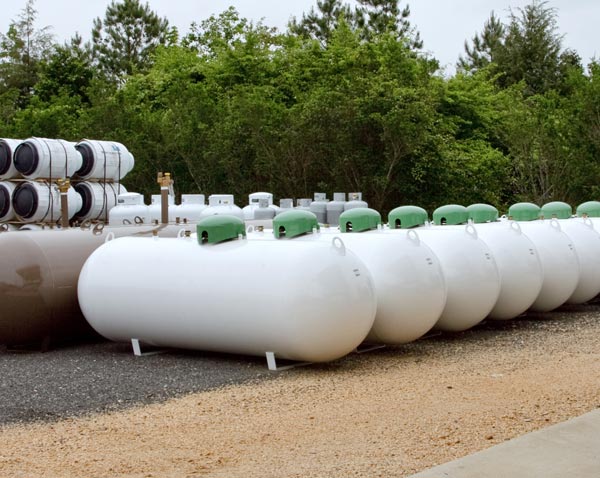 Propane tanks come in a variety of sizes.