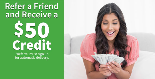 Refer a friend and receive a $50 credit